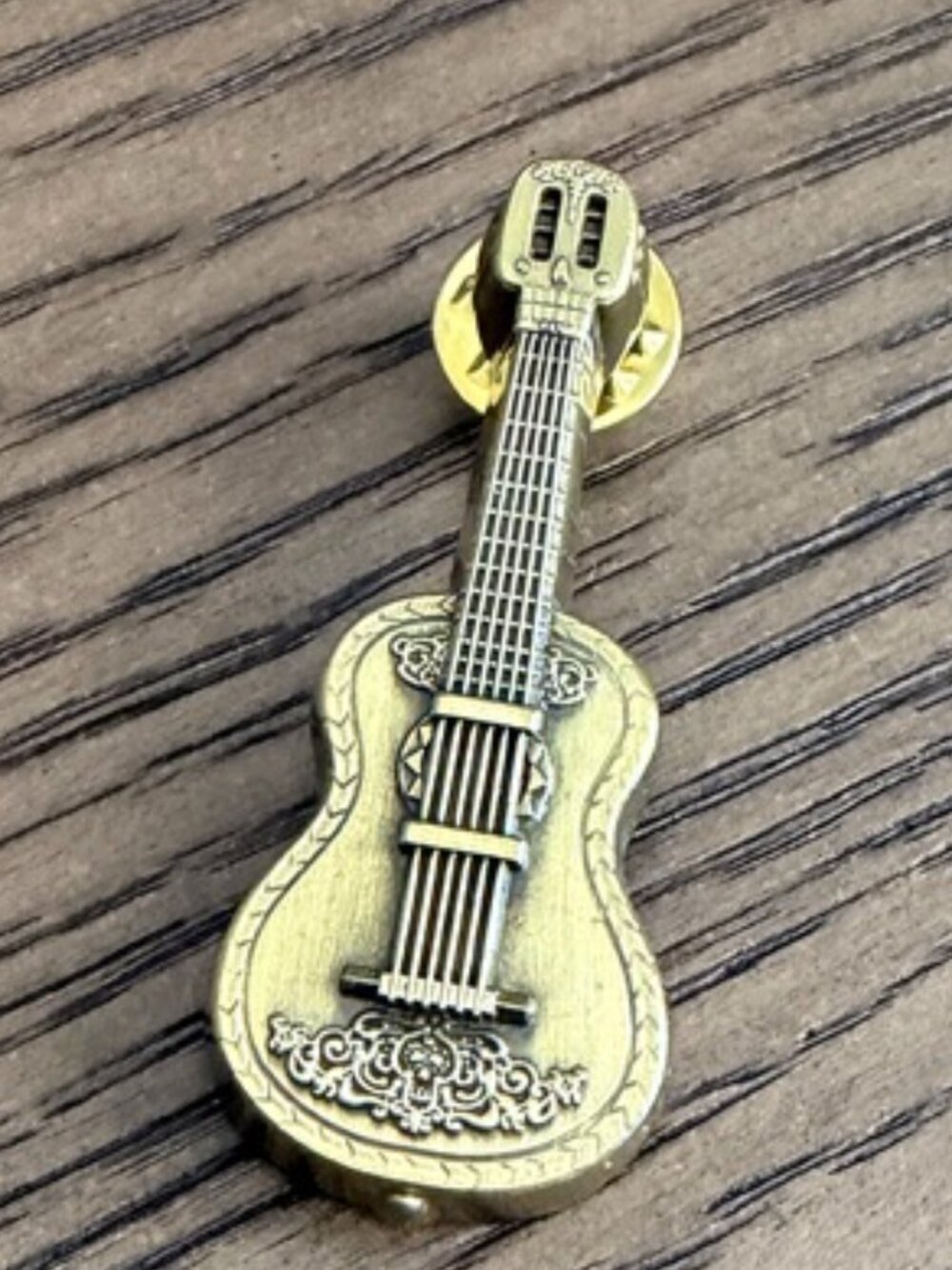 2024 D23 Gold Member Exclusive Pin – Coco Guitar Design, Excellent Condition